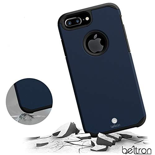 BELTRON BELTRON Slim Heavy Duty Case with Belt Clip for iPhone 8 Plus 7 Plus Midnight Blue Full Protection and Rotating Kickstand - View 8 of 9