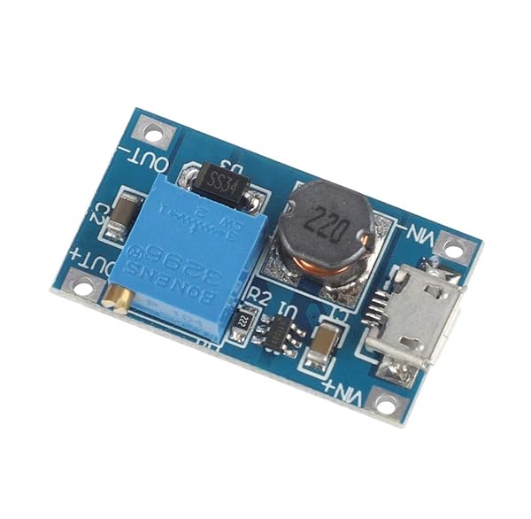 VKLSVAN VKLSVAN 10PCS DC-DC Boost Converter Adjustable Step Up Power Supply Module 2V-24V to 5V-28V with Micro USB - View 5 of 6