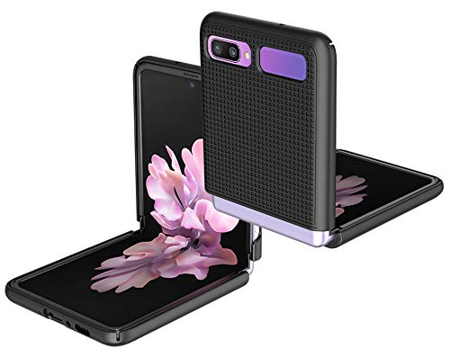 Nakedcellphone Black Snap-On Case with Clip for Samsung Galaxy Z Flip 5G Phone Rotating Belt Holster Holder Combo by Nakedcellphone - View 7 of 10