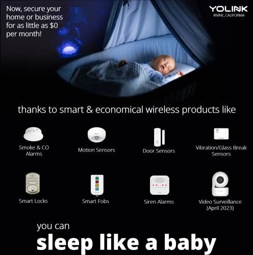 YoLink YoLink Smart Motion Sensor 1/4 Mile Long Range Wireless Detector Compatible with Alexa IFTTT Indoor Movement Alerts Hub Included - View 9 of 11