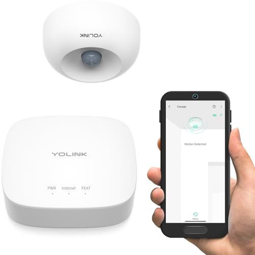 YoLink YoLink Smart Motion Sensor 1/4 Mile Long Range Wireless Detector Compatible with Alexa IFTTT Indoor Movement Alerts Hub Included - View 3 of 11