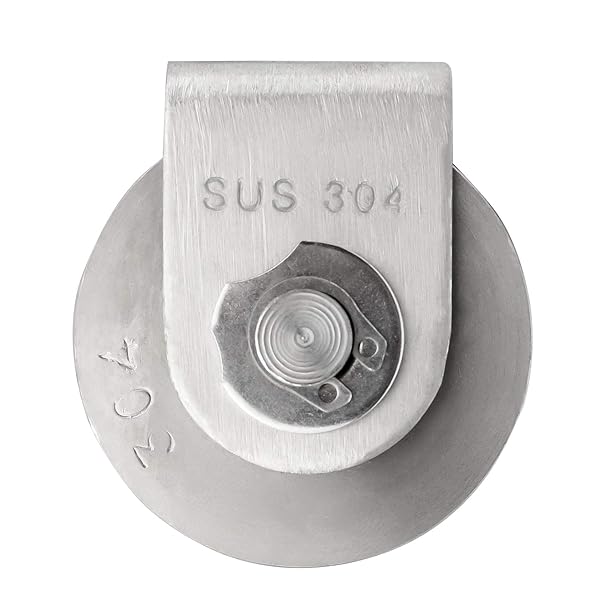 BNYZWOT Pulley Block U Type Single Wheel Duplex Bearing 304 Stainless Steel 880lb Capacity for Smooth Material Handling and Moving - View 3 of 5