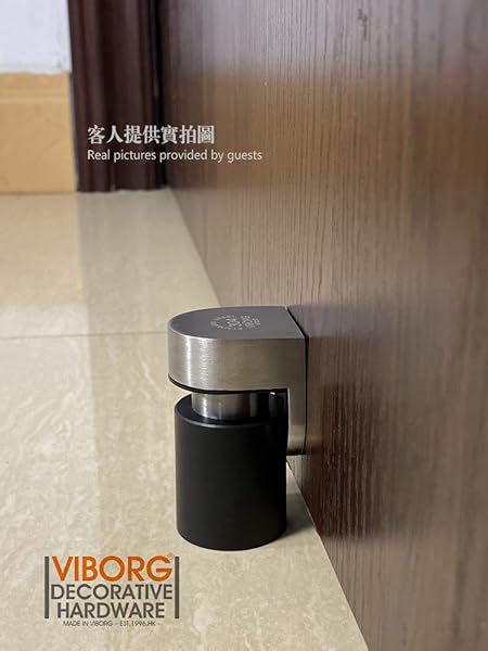 Viborg VIBORG Deluxe Solid Stainless Steel Magnetic Pop Up Doorstop Floor Mount RS-39A for Powerful Door Catch and Stopper - View 3 of 10