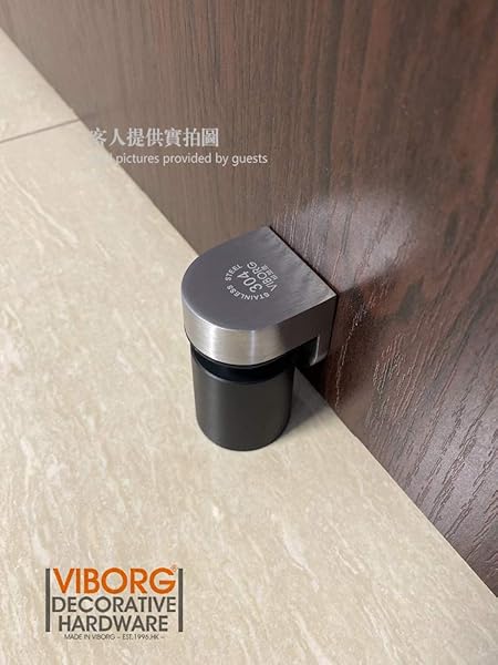 Viborg VIBORG Deluxe Solid Stainless Steel Magnetic Pop Up Doorstop Floor Mount RS-39A for Powerful Door Catch and Stopper - View 4 of 10