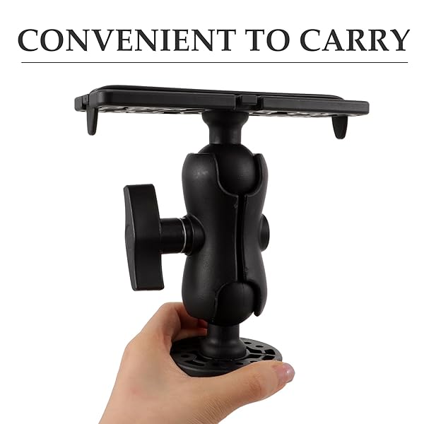 BESPORTBLE BESPORTBLE Fish Finder Mount Bracket Holder Rack for Boat Canoe Kayak Fishing Accessories Black - View 5 of 10