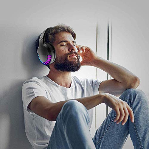 ZIYOU LANG Wireless Bluetooth Headphone Noise Cancellation HiFi Stereo Sound Deep Bass RGB Backlight Rechargeable Over Ear Headset for PC Mac Gaming - View 10 of 10
