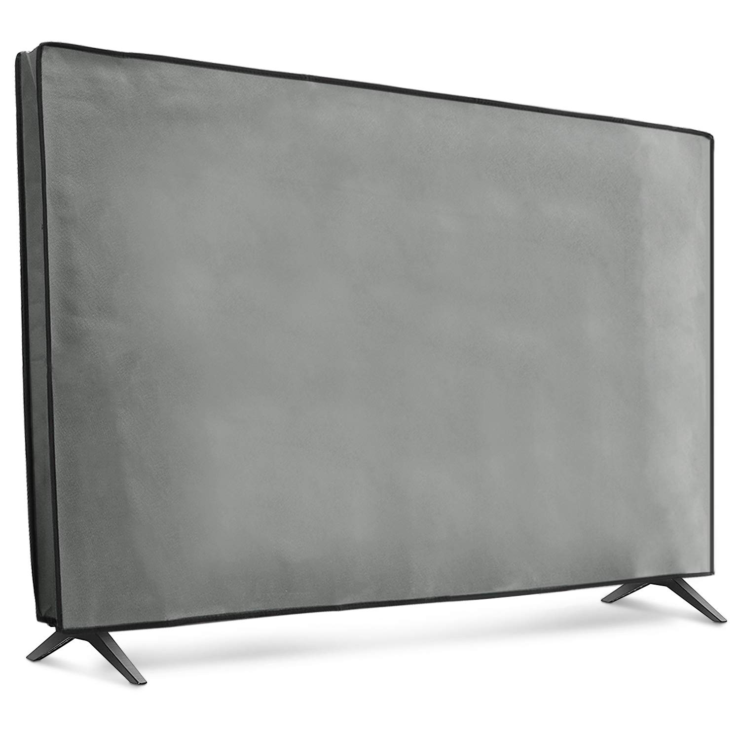 "KWMobile Dust Cover for 55" TV - Light Grey Fabric Protector for Indoor Flat Screens"