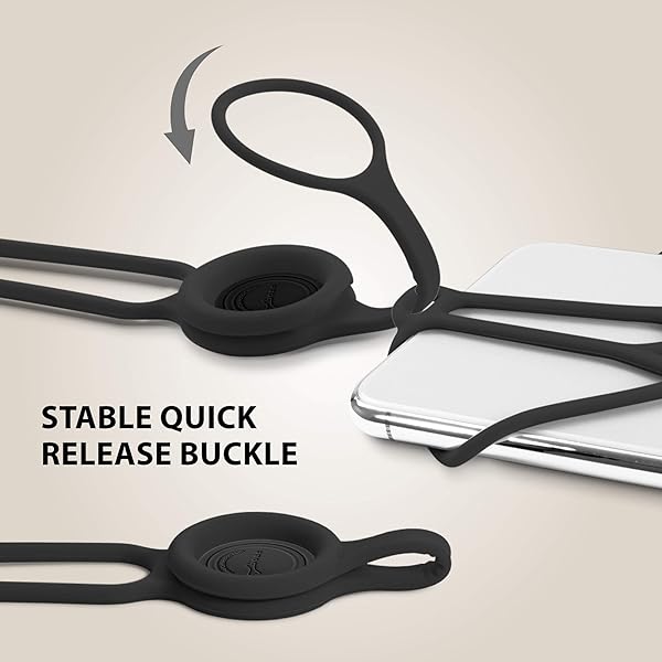 BONE Adjustable BONE Lanyard Hook & Silicone Strap for ID Badges, Keys, Cameras & Phones - Versatile Black Neck Lanyard - View 6 of 9