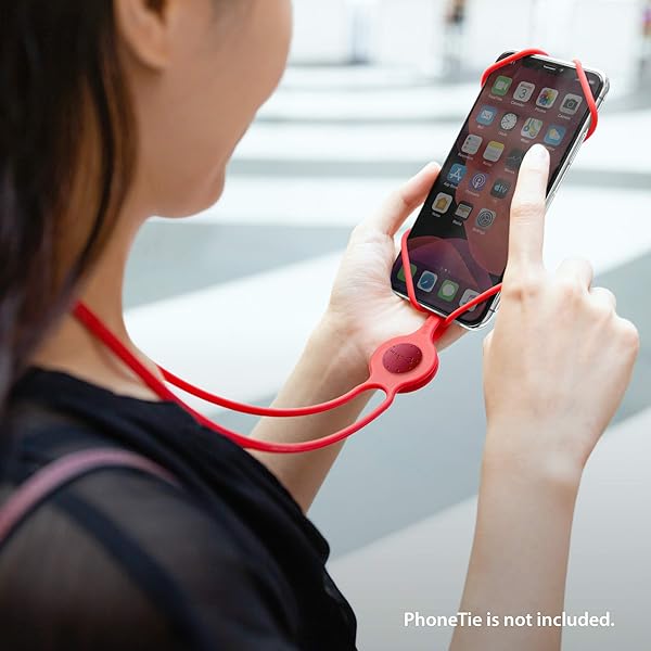 BONE Adjustable BONE Lanyard Hook & Silicone Strap for ID Badges, Keys, Cameras & Phones - Versatile Black Neck Lanyard - View 9 of 9