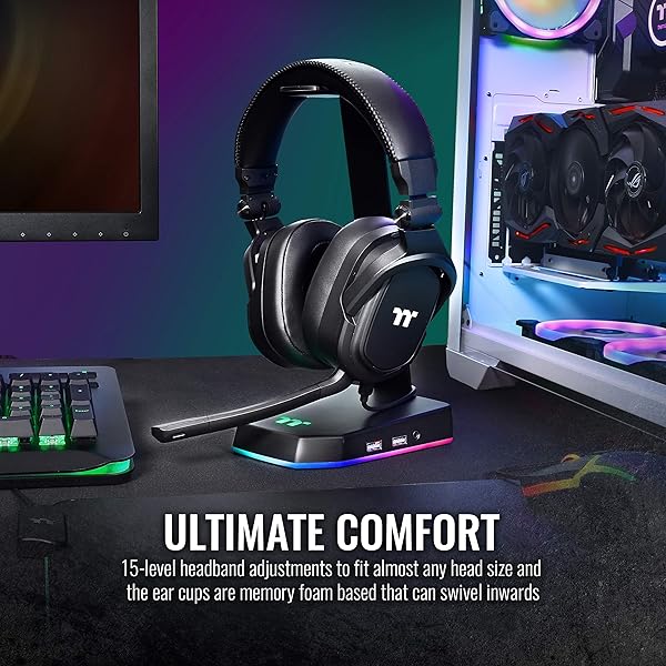 Thermaltake Thermaltake Argent H5 Stereo Headset Review: 50mm Drivers for PC, Xbox One, PS4 & Mac - Ultimate Gaming Audio - View 7 of 8