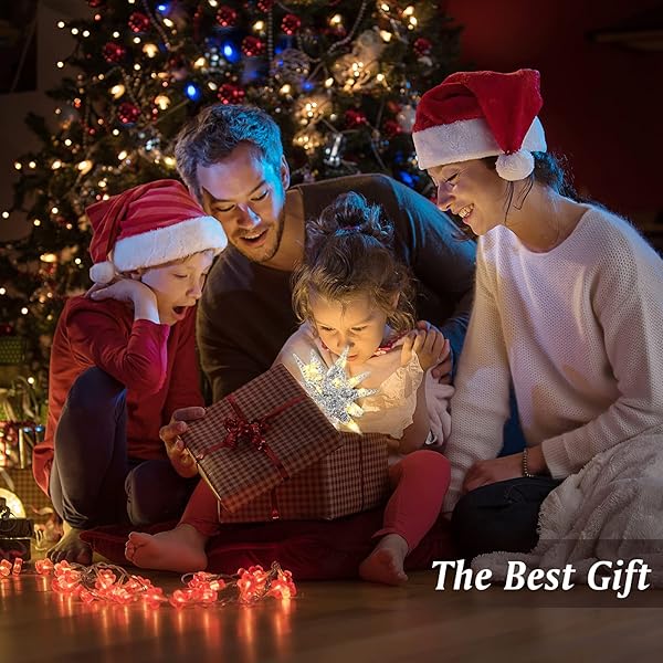 Lewondr Lewondr Christmas Star Tree Topper 3D Geometric LED Light Beads Holiday Decor with Timer Function Silver Treetop for Home Xmas Tradition - View 10 of 10