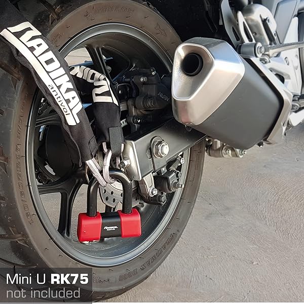 RADIKAL RADIKAL RK11120L Motorcycle Anti-Theft Chain - 120cm Cemented Steel Hexagonal Loop - View 9 of 9