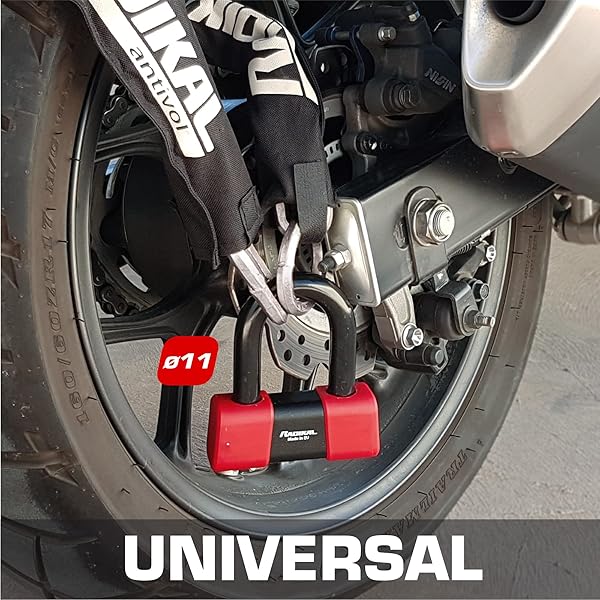 RADIKAL RADIKAL RK11120L Motorcycle Anti-Theft Chain - 120cm Cemented Steel Hexagonal Loop - View 3 of 9