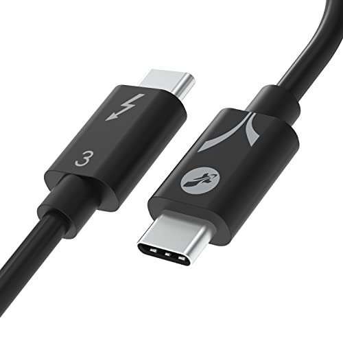 "SABRENT Thunderbolt 3 USB-C Cable 7.8" | 40 Gbps, 100W Charging for MacBook & Laptops"