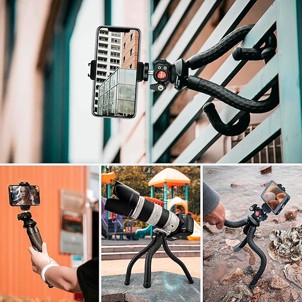 Fotopro Fotopro RM-80 Flexible Tripod with Ball Head for Travel Vlogging and Smartphones Compact Portable Handheld Camera Mount - View 5 of 7