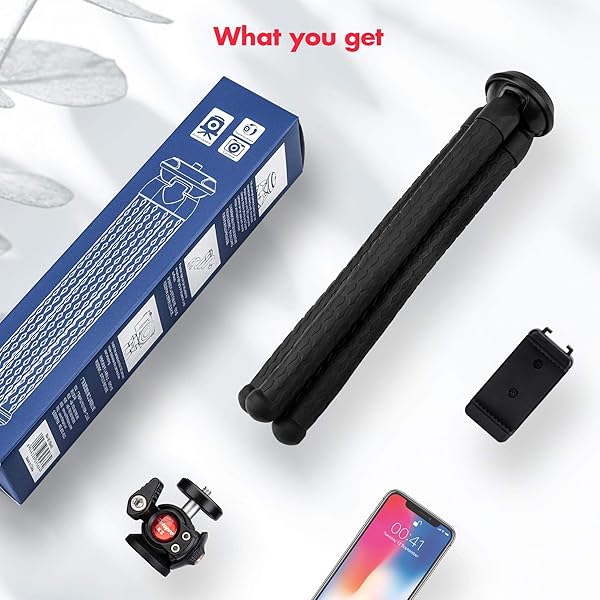 Fotopro Fotopro RM-80 Flexible Tripod with Ball Head for Travel Vlogging and Smartphones Compact Portable Handheld Camera Mount - View 7 of 7