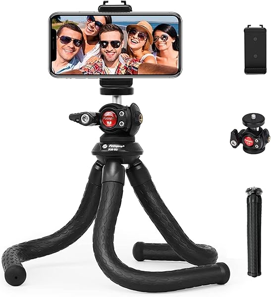 Fotopro Fotopro RM-80 Flexible Tripod with Ball Head for Travel Vlogging and Smartphones Compact Portable Handheld Camera Mount - View 2 of 7