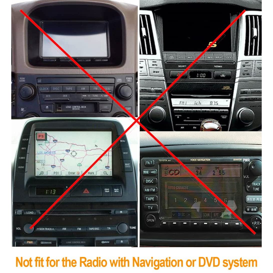 Yomikoo Car Audio AUX Input and USB Charging Interface 3.5mm Adapter for Toyota Camry RAV4 Avensis Corolla Tacoma 2003 to 2011 - View 6 of 7