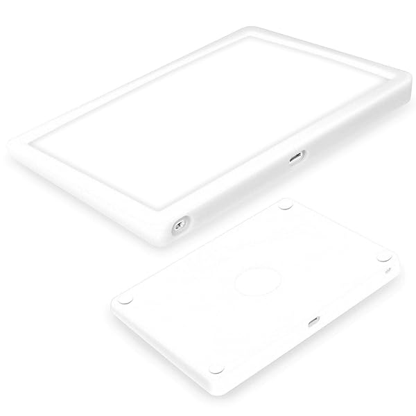 Hi Color Premium Silicone Case for Magic Trackpad 2 | Anti-Dust, Washable, Wear-Resistant Cover for Apple Touchpad (White)