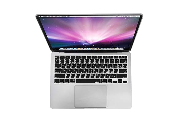 XSKN XSKN Bilingual Black Silicone Keyboard Cover for 2020 MacBook Air 13 inch A2179 with Touch ID US Version - View 3 of 7