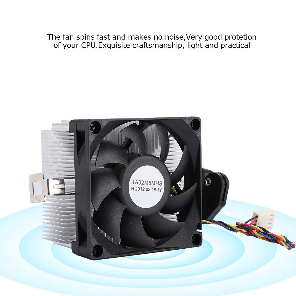 Focket Hydraulic Bearing CPU Cooling Fan for AM2 AM3 AM3+ FM1 FM2 Excellent Heat Dissipation Large Air Volume 12V Black CPU Cooler - View 7 of 9