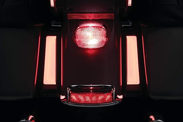 Kuryakyn Upgrade Your Harley: Kuryakyn 2901 Tracer LED Saddlebag Lights for 2014-2020 Models - Gloss Black - View 6 of 7