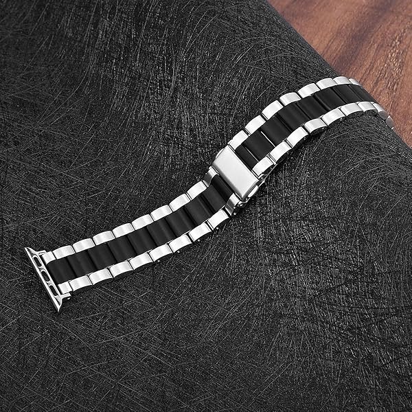 WorryFree Gadgets Stainless Steel Apple Watch Band for Series 5 4 3 2 1 Dressy Bracelet 38mm 42mm Fashion Jewelry Replacement Smart Watch Accessory - View 7 of 7