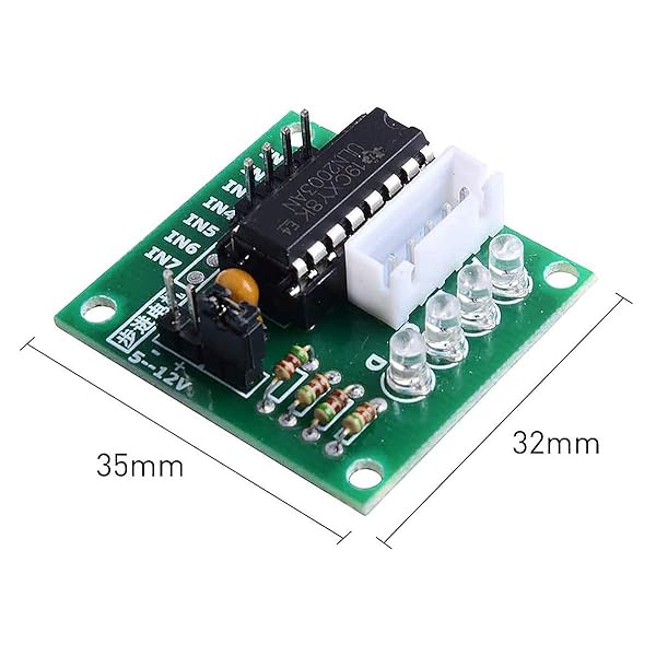 DaFuRui DaFuRui 5Pack 28BYJ-48 Stepper Motor with ULN2003 Driver Board for Arduino Projects - View 4 of 7