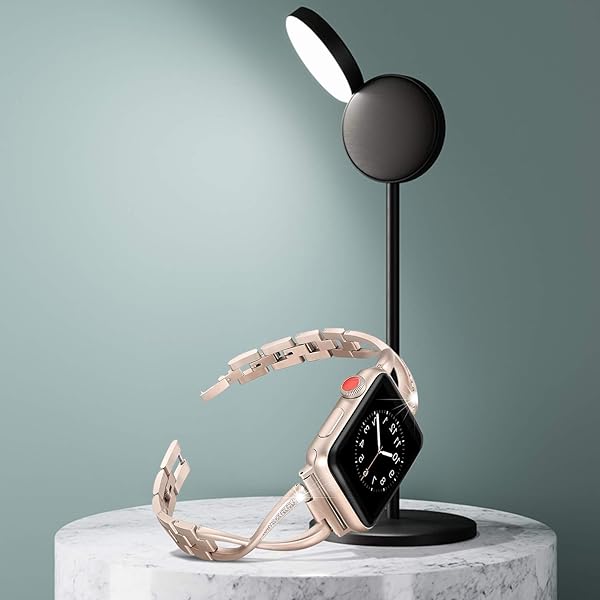 WorryFree Gadgets Worryfree Gadgets Stainless Steel Apple Watch Band Dressy Bracelet Compatible with Series Ultra 8 7 6 SE 5 4 3 2 1 38mm 40mm 41mm 42mm 44mm 45mm 49mm - View 6 of 6