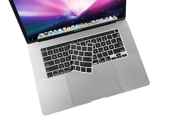 XSKN XSKN German Language Black Silicone Keyboard Cover for 2019 MacBook Pro 16 inch A2141 and 2020 MacBook Pro 13.3 inch A2251 A2289 A2338 M1 - View 8 of 8