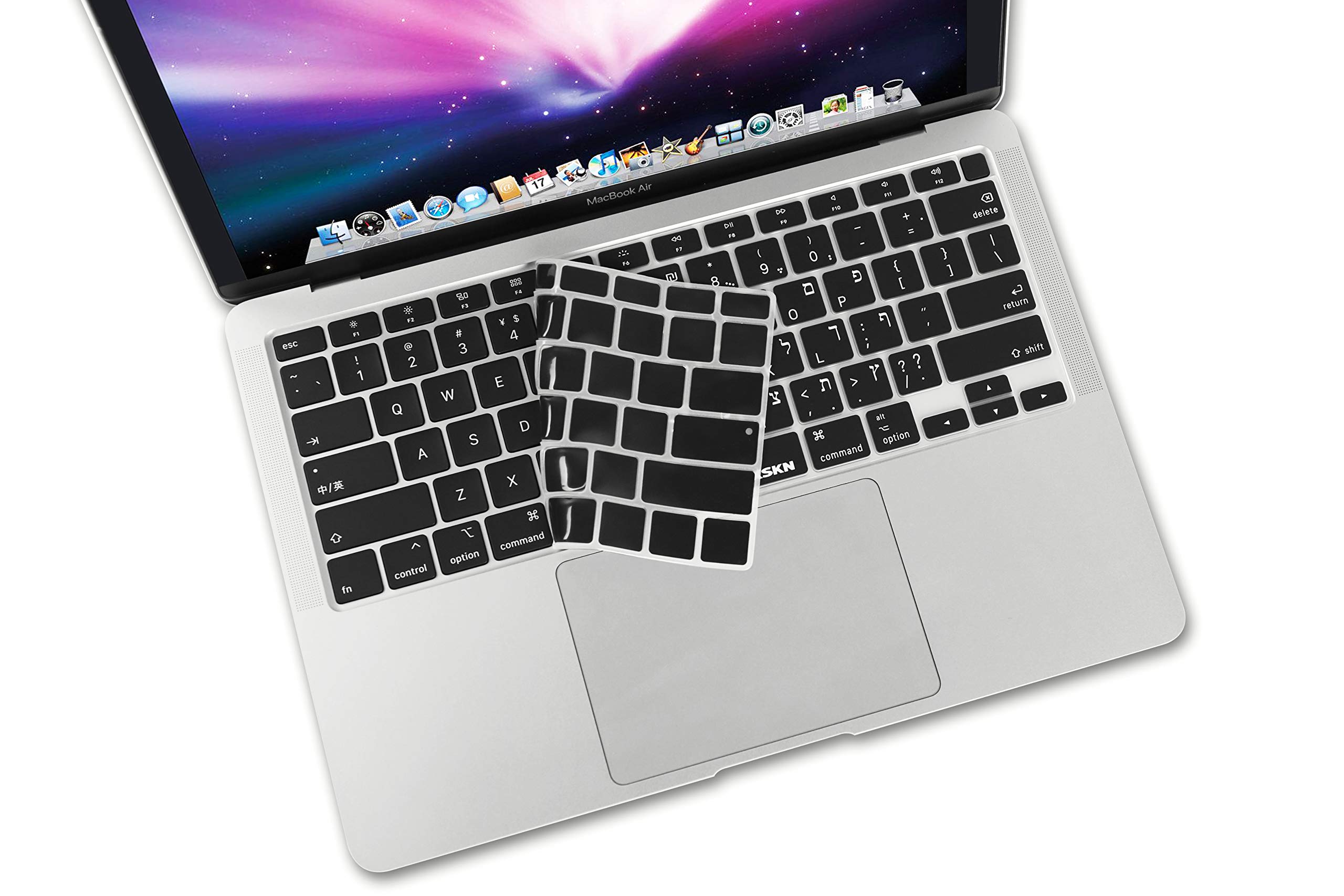 XSKN Hebrew English Silicone Keyboard Cover for 2020 MacBook Air 13.3 inch A2179 A2337 Touch ID Retina Display - View 4 of 7