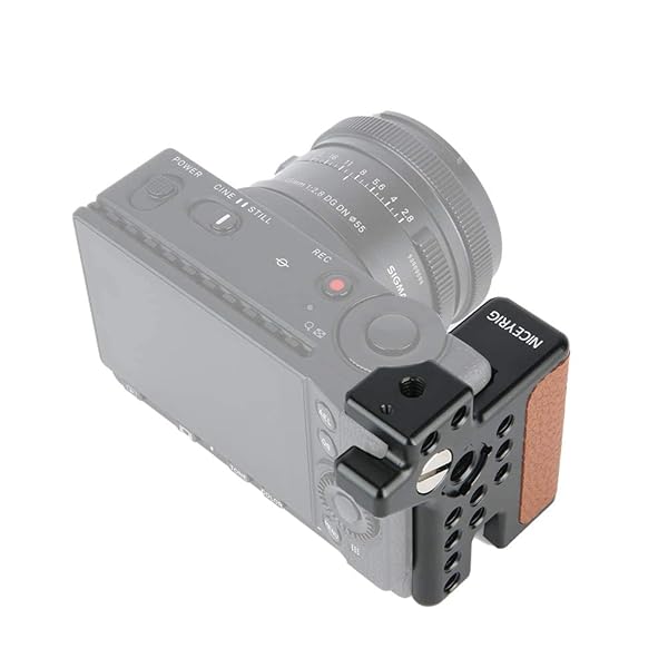 NICEYRIG Upgrade Your Sigma FPL FP: NICEYRIG Brown Leather Right Handle Grip for Enhanced Camera Control - View 5 of 9