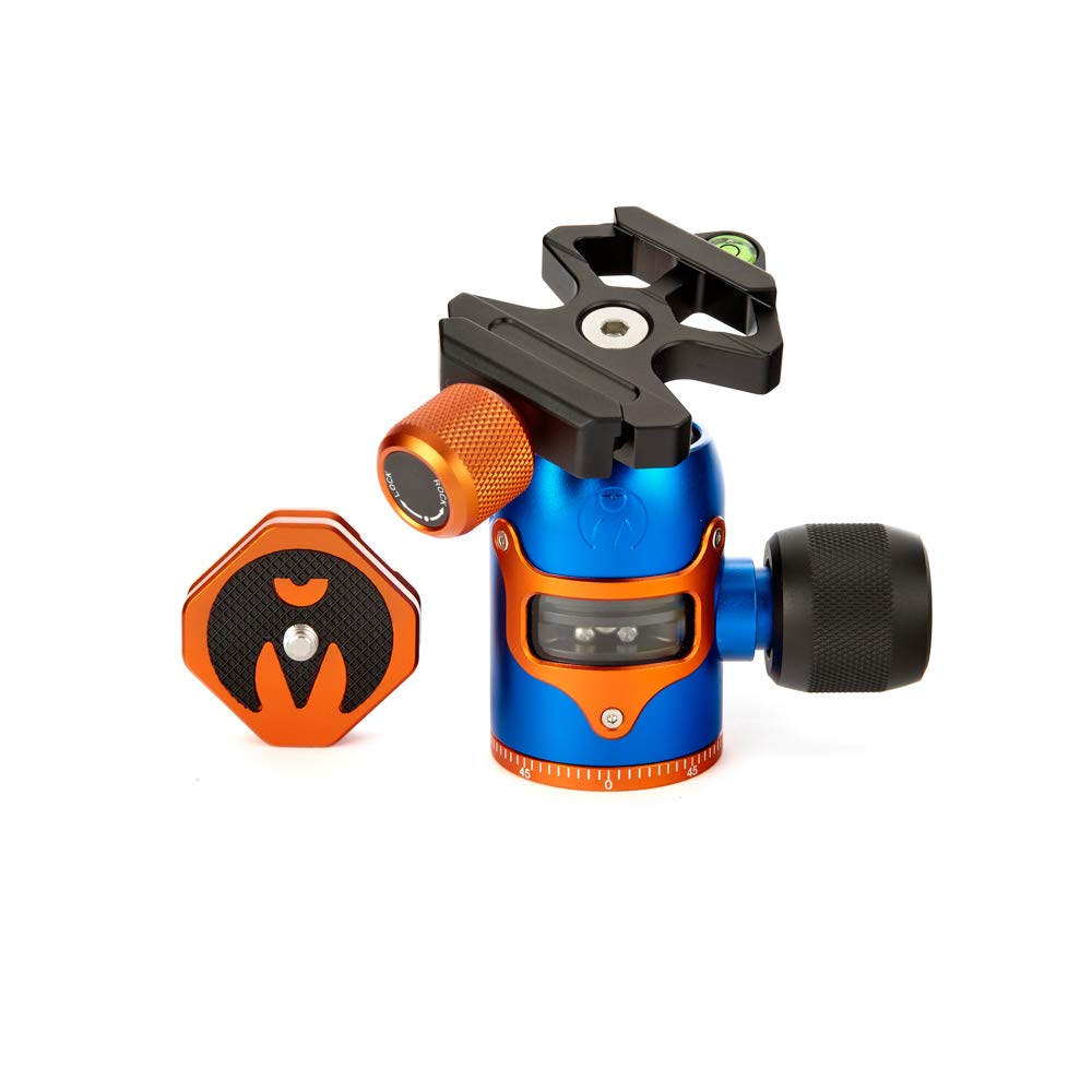 3 Legged Thing AirHed Vu Ballhead Blue Lightweight Durable Tripod Head for Photographers - View 2 of 3