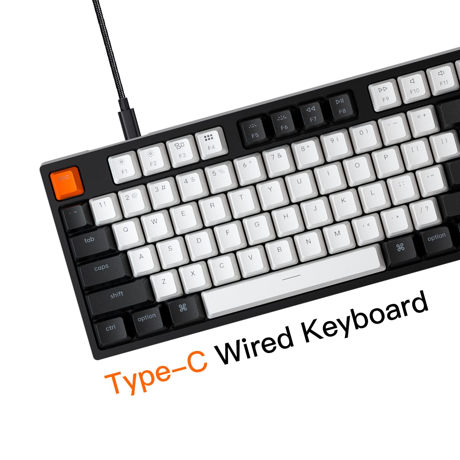 Keychron Keychron C2 Full Size Wired Mechanical Keyboard for Mac and Windows with Hot-swappable Gateron G Pro Brown Switch and White Backlight - View 5 of 7
