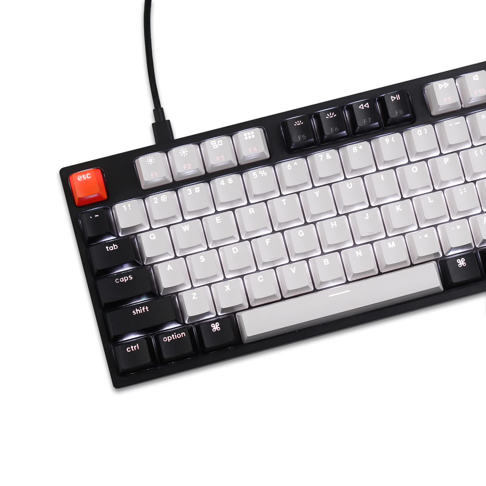 Keychron Keychron C2 Full Size Wired Mechanical Keyboard for Mac and Windows with Hot-swappable Gateron G Pro Brown Switch and White Backlight - View 6 of 7