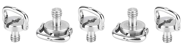 LEOFOTO Leofoto Torque Master 5 Pack 1/4 Inch D Ring Comfort Wide Handle SS Screw for Tripod QR Plate Stainless Steel - View 2 of 5