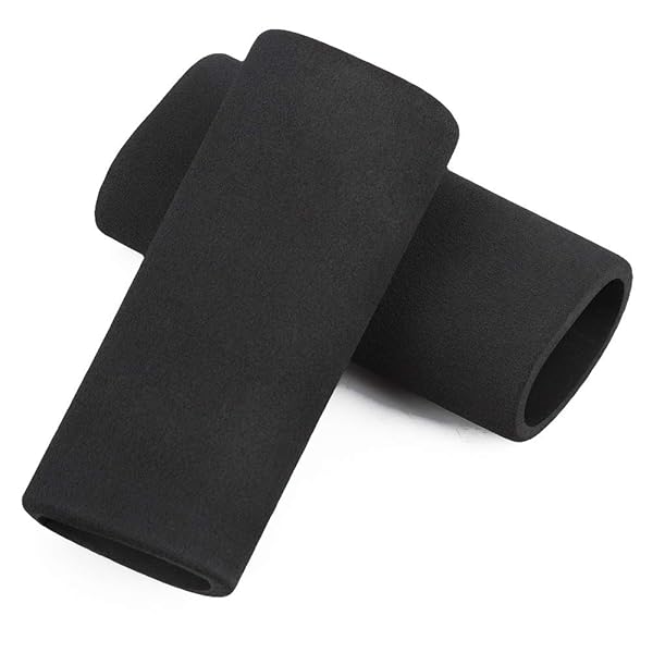 Aramox Motorcycle Handle Cover 2pcs Non-slip Anti Vibration Soft Foam Grip Cover Black - View 8 of 10