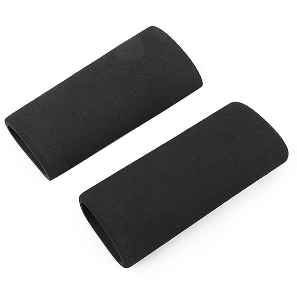 Aramox Motorcycle Handle Cover 2pcs Non-slip Anti Vibration Soft Foam Grip Cover Black - View 9 of 10