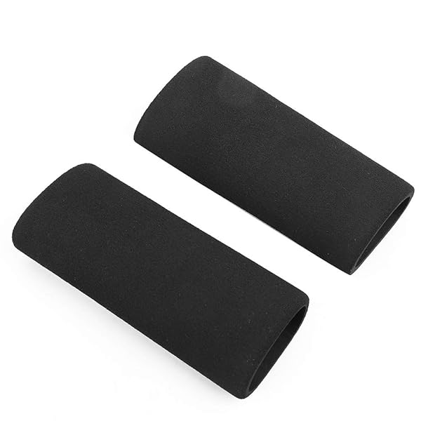 Aramox Motorcycle Handle Cover 2pcs Non-slip Anti Vibration Soft Foam Grip Cover Black - View 2 of 10
