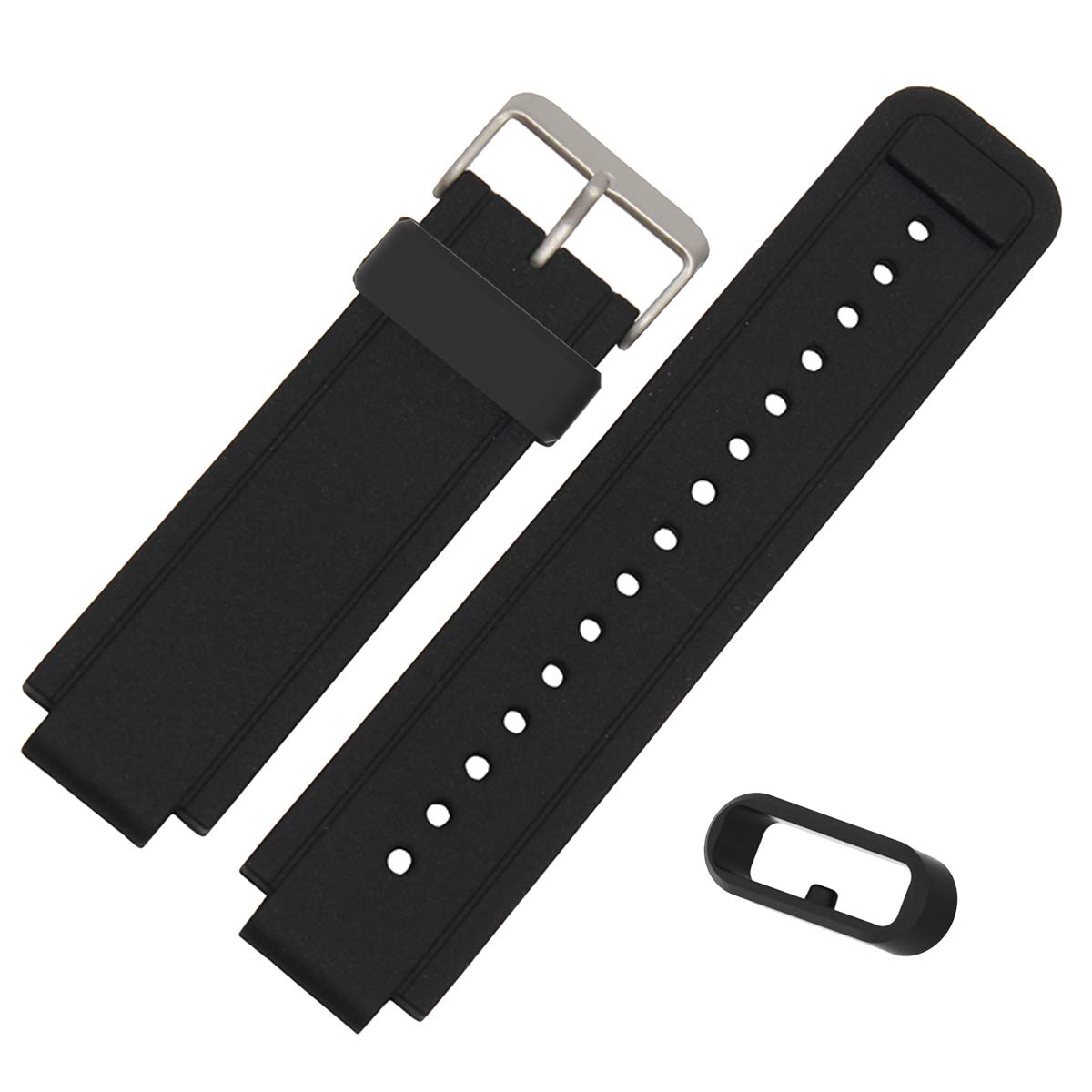 TenCloud TenCloud Silicone Band Holders Fasteners Loop for Amazfit Watches Active 2 T-Rex 3 2 Pro Black 11 Pack - View 3 of 5