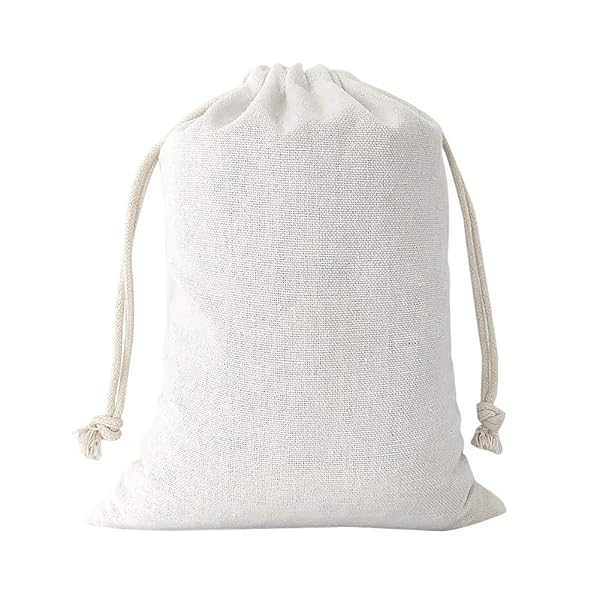 SumDirect SumDirect 20Pcs Cotton Muslin Bags - Lightweight Drawstring Gift Pouches for Weddings, Parties & Birthdays (6x8 inch)