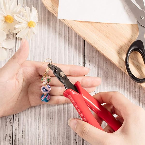 PH PandaHall Pandahall Red Steel Micro Tube Beads Crimper Pliers Wire Cutter Jewelry Making Tools 5x3.2 Inch Set - View 7 of 7