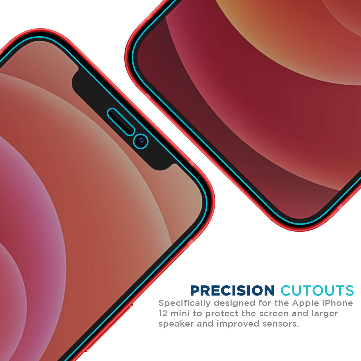 Tech Armor Tech Armor Privacy Ballistic Glass Screen Protector for iPhone 12 Mini - 5.4 Inch Tempered Glass, 1 Pack - View 4 of 6