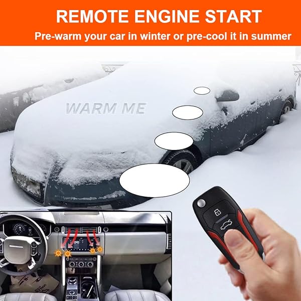 BANVIE BANVIE Car Keyless Entry Security Alarm System Remote Engine Starter Push to Start Stop Ignition Kit Button - View 4 of 9