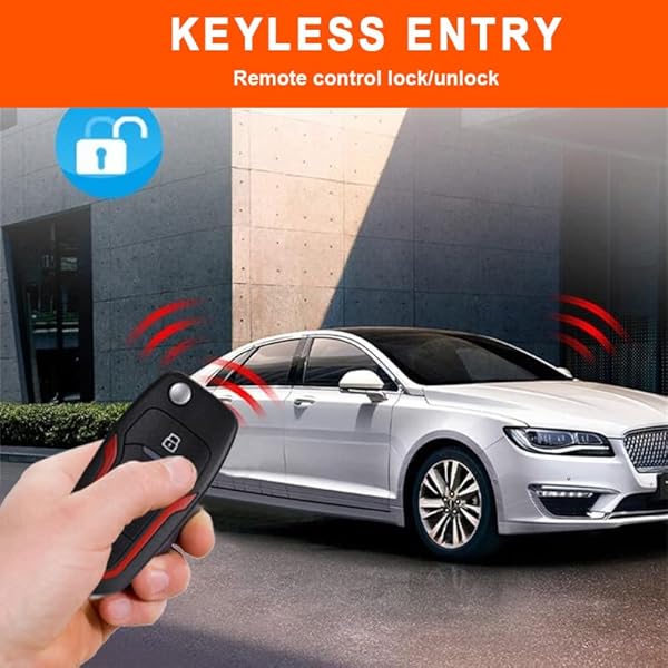 BANVIE BANVIE Car Keyless Entry Security Alarm System Remote Engine Starter Push to Start Stop Ignition Kit Button - View 5 of 9