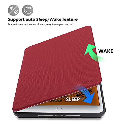 ProCase ProCase Slim Stand Protective Folio Case for iPad Mini 5 4 3 2 1 Red Smart Cover - View 5 of 9