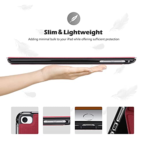 ProCase ProCase Slim Stand Protective Folio Case for iPad Mini 5 4 3 2 1 Red Smart Cover - View 8 of 9
