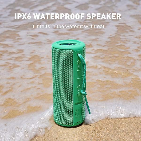 MIATONE MIATONE Portable Bluetooth Speaker Boombox Gift for Him Her Women Men Green - View 6 of 8
