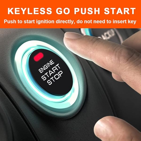 BANVIE BANVIE Car Alarm System Remote Engine Start Push to Start Stop Ignition Button Kit for Enhanced Vehicle Security - View 4 of 7