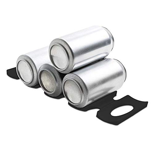 KWMobile Silicone Bottle Stacking Mat - Non-Slip Organizer for Bottles, Cans & Soda - Perfect Refrigerator Storage Solution